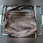 Coach VTG  Large Crossbody Brown Pebbled Leather Lilac Interior Photo 1