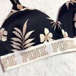 PINK - Victoria's Secret VS PINK Black Floral Wear Everywhere Wireless Lightly Lined Bra Size 34C Photo 2