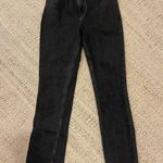 Abercrombie & Fitch Abercrombie Black Washed High-Waisted Jeans Straight Leg Cross Waist Photo 1