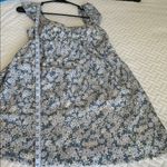 Eyeshadow Blue and Cream Patterned Mini Dress Size Medium Photo 12