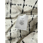 EXPRESS  Shacket Women's Large Off-White Black Checkered Long Sleeve Button Front Photo 5