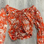 Free People Say The Word Ruby Floral Puff Sleeve Long Sleeve Top Photo 8