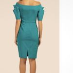 Trina Turk  Women's Poofy Sleeve Witty Dress, Teal Green, Size 4, NWT Photo 3