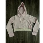 Gymshark  Hoodie Cropped Keyhole Cut Out Long Sleeve Raw Edge Pullover Pink M Photo 0