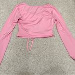 Amazon  ruched long sleeve crop top Photo 2