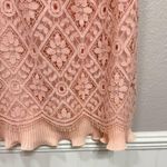 Nanette Lepore NWT Blush Pink V-Neck Ruffle Lace Tie Shoulder Dress- Size 12 Photo 3