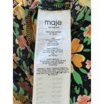 Maje  Rockinie Pleated Floral Plisse Crepe Puff Sleeve Mini Dress‎ Size 1 (small) Photo 4