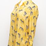 L'Agence | Camille Zebra Print Button Front Shirt Photo 4
