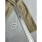 Womans New York & Co City Stretch Medium Tan Snap Front Long Sleeve Blouse Brown Photo 6