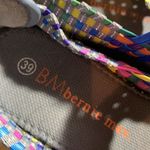 Bernie Mev  Hallie Multi Color Rainbow Woven Mary Jane Shoe Sandal Women's Eur 39 Photo 6
