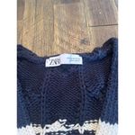 ZARA chunky cropped knot sweater oversized size medium Photo 3