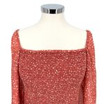 Lush Clothing LUSH Reyna Polka Dot Sheer Sleeve Blouse Light Pink Size XL NWT Photo 1