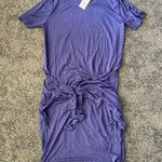 Everly Grey Maya Tie Front Knot Maternity and Nursing Dress Photo 2