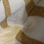 Hera Collection White and Gold Sparkling Stretch Evening Dress with 3/4 Sleeves Photo 3