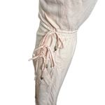 Vix Paula Hermanny Zoey Linen Midi Dress Nude Tan Wrap Style Women’s Size XS Photo 5