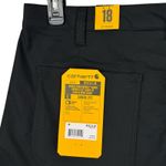 Carhartt SZ 18 Canvas Work Shorts Rugged Flex Loose Fit Pockets High-Rise Black Photo 4