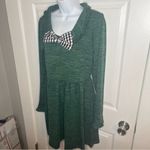 Modcloth  Emerald Green Touched by Time Ruffle Accent Buffalo Plaid Bow M NWT Photo 6