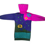 VTG Plain Jane by Sweet Baby Jane Purple, Pink and Green Knit Sweater Dress Sz M Size M Photo 0