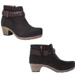 Dansko Black Nubuck Ankle Booties Photo 6