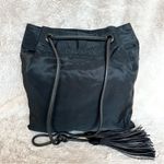 Prada RARE Black Nylon Tassel Drawstring Shoulder Bag Photo 1