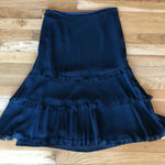 EXPRESS  black silk midi skirt Photo 0