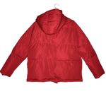 Rebecca Minkoff  Zayne Quilted Puffer Down Jacket Red Large Hooded Long Sleeve Photo 9