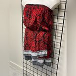 EXPRESS  Red and Black Pattern Tube Top Dress Size L Photo 1