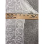 Anthropologie Tiny  Lace Embroidered Shirt Womens Xs White Slub Silk Blend Boho Photo 5