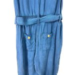 White House | Black Market WHBM  O teal blue cotton jumpsuit one piece Outfit XS Photo 4
