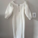 ASOS  white scuba long sleeve midi dress Photo 0