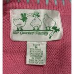 VTG Quacker Factory Cardigan Beach Coastal Whimsical Removable Buttons Sweater Pink Size M Photo 4