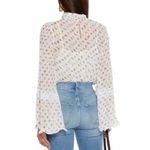 See By Chloe  Bow Floral-Print Georgette Blouse Size FR 36 Small US 4 Photo 11