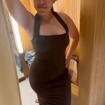 Mango  Dress Chocolate Brown Photo 1