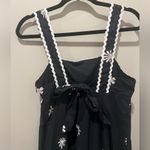 ZARA  Black & White Tie Back Maxi Sundress with Square Neck Sz S EUC Photo 6