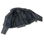 VINTAGE Black Leather Moto Jacket Size L Photo 4