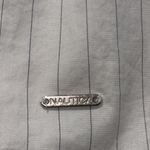 Nautica  women’s size XXL cold shoulder embroidered top blue white striped new Photo 3