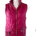 Vanity Red Puffer Vest Zip Photo 15