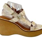Lucky Brand  Demmia Daisy Boho Platform Wedge Sandal US 10 EUR 42 Spring Photo 2