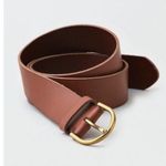 American Eagle ✨ WOMEN BROWN HIGH-WAISTED LEATHER SZ MEDIUM BELT✨ Photo 2