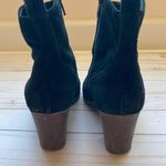 J.Crew Black Genuine Suede Heel Booties Sz 7 Photo 3