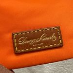 Dooney & Bourke North South Triple Zip Orange Nylon Embroidered Duck Crossbody Photo 9