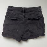 Madewell High-Rise Denim Shorts Jean cotton stretch high waisted gray black zip Photo 4