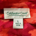 Coldwater Creek  Women’s Button Front Tunic Dress Abstract Print Size Large Photo 7