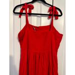 Draper James Draper‎ James RSVP Red Sleeveless Tie-Strap Midi Dress XL Womens Photo 4