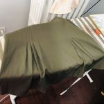 Burberry  military green front pleated skirt Photo 8