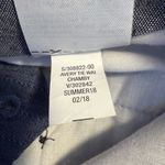 Banana Republic Avery Tie Waist Linen Blend Ankle Pant Blue Size 4 Photo 4