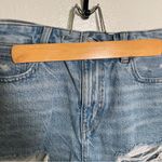 American Eagle  Denim Baggy Mom Short Light Wash Distressed 2 Photo 5