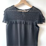 Sugar Lips  Black Lace Dress Medium mini ruffle vintage Y2K LBD sexy cute flirty Photo 6