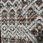 Vintage Brown Pattern Woven Purse Hand Bag Clutch Photo 2