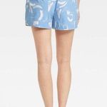 A New Day Light Blue with Tie High Waisted Shorts Photo 1